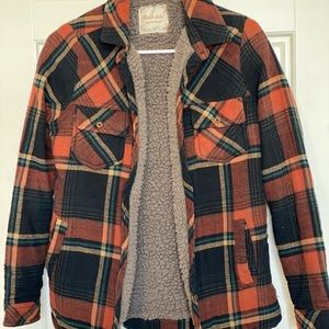 Flannel shirt jacket